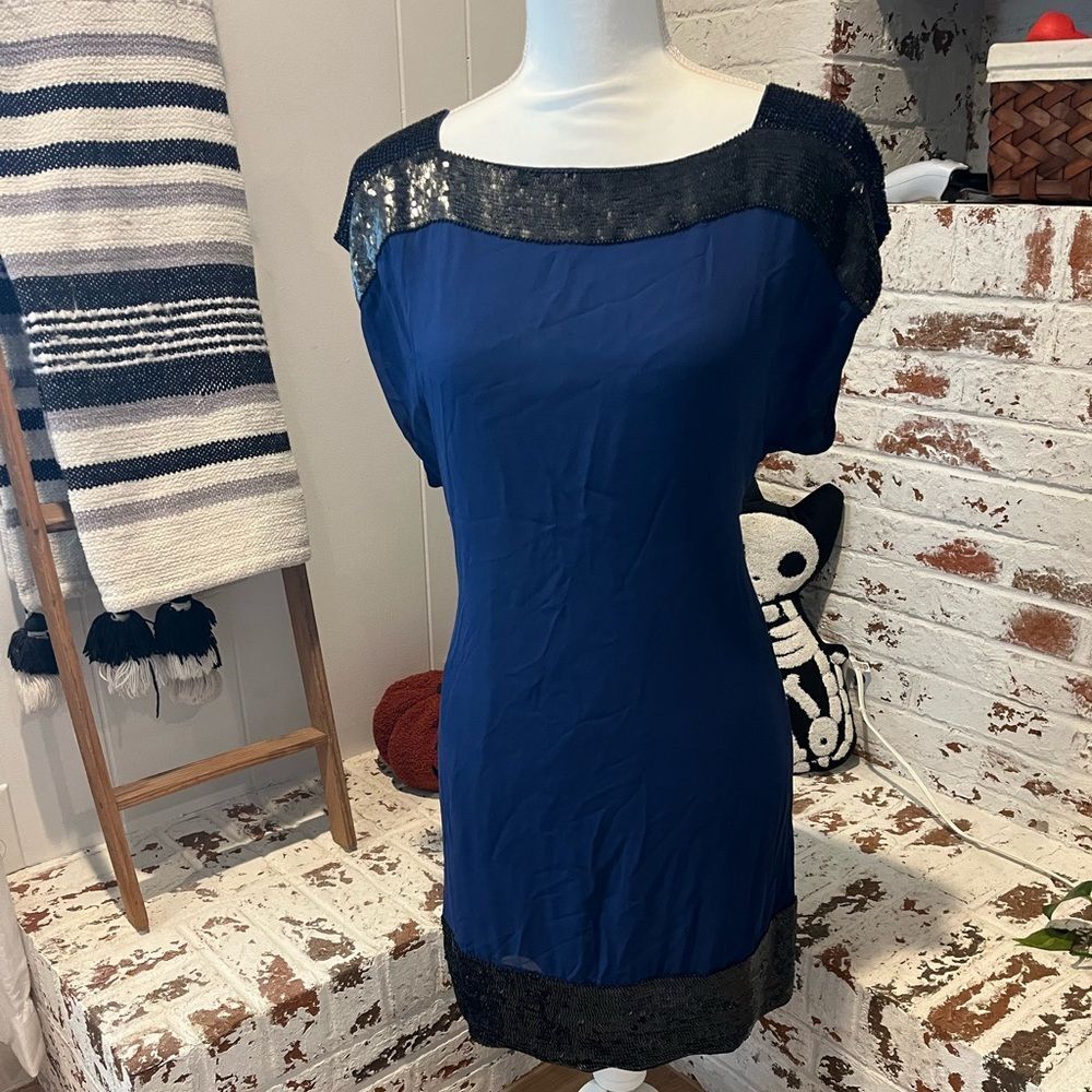 French connection beaded cocktail dress size 12